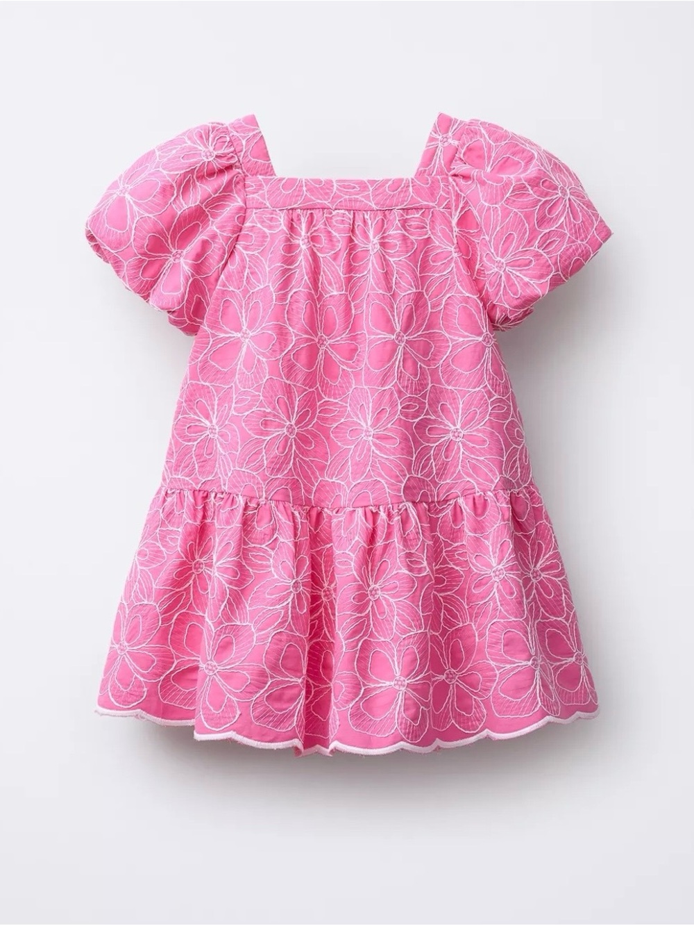 Zara Embroidered Flower Dress